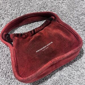 Alexander Wang Brown and Red Corduroy Bag